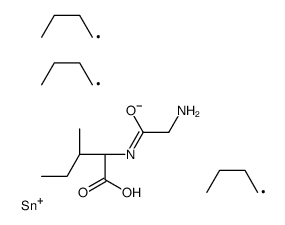 tributylstannyl (2S,3S)-2-[(2-aminoacetyl)amino]-3-methylpentanoate结构式