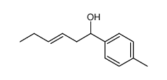 (E)-1-p-Tolyl-hex-3-en-1-ol Structure