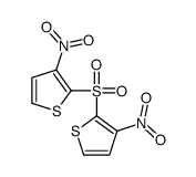 3-nitro-2-(3-nitrothiophen-2-yl)sulfonylthiophene结构式