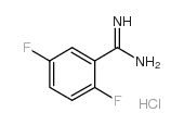 2,5-DIFLUORO-BENZAMIDINE HYDROCHLORIDE Structure