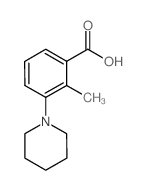 2-Methyl-3-(1-piperidinyl)benzoic Acid Structure