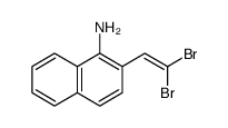 1-Naphthalenamine, 2-(2,2-dibromoethenyl)结构式