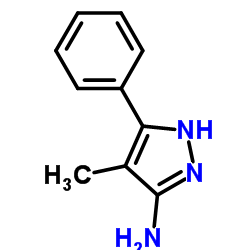 4-METHYL-5-PHENYL-2H-PYRAZOL-3-YLAMINE Structure