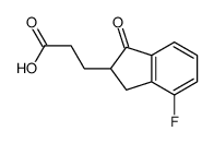 3-(7-fluoro-3-oxo-1,2-dihydroinden-2-yl)propanoic acid Structure