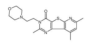 2,7,9-trimethyl-3-(2-morpholin-4-ylethyl)pyrido[2,3]thieno[2,4-d]pyrimidin-4-one Structure