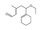 5-(cyclohexen-1-yl)-5-ethoxy-3-methylpent-2-enal结构式