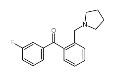 3'-FLUORO-2-PYRROLIDINOMETHYL BENZOPHENONE图片