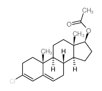 Androsta-3,5-dien-17-ol,3-chloro-, acetate, (17b)- (9CI) Structure