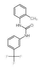 Urea,N-(2-methylphenyl)-N'-[3-(trifluoromethyl)phenyl]- structure