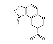 2-methyl-8-nitro-3,7,8,9-tetrahydropyrano[2,3-g]isoindol-1-one Structure