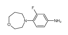 3-fluoro-4-(1,4-oxazepan-4-yl)aniline Structure