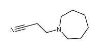 1H-Azepine-1-propanenitrile,hexahydro- Structure