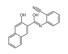 N-(2-cyanophenyl)-3-hydroxynaphthalene-2-carboxamide结构式