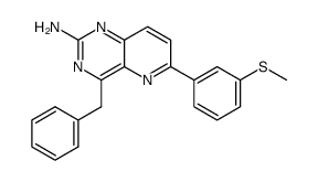 4-benzyl-6-(3-(methylthio)phenyl)pyrido[3,2-d]pyrimidin-2-ylamine结构式