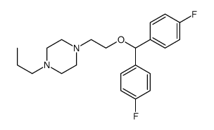 1-[2-[bis(4-fluorophenyl)methoxy]ethyl]-4-propylpiperazine结构式