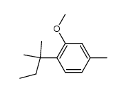 5-methyl-2-tert-pentyl-anisole结构式