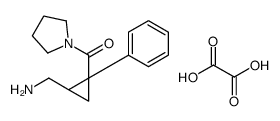 [(1R,2R)-2-(aminomethyl)-1-phenylcyclopropyl]-pyrrolidin-1-ylmethanone,oxalic acid结构式