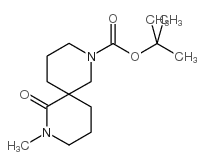 2,8-Diazaspiro[4.5]decane-8-carboxylic acid, 2-methyl-1-oxo-, 1,1-dimethylethyl ester Structure