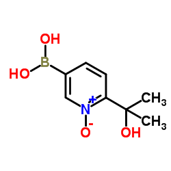 [6-(2-Hydroxy-2-propanyl)-1-oxido-3-pyridinyl]boronic acid Structure