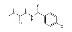 1-p-chlorothiobenzoyl-4-methylsemicarbazide结构式