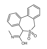 N-methyl-6,6-dioxo-5,7-dihydrobenzo[d][2]benzothiepine-5-carboxamide结构式