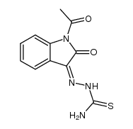 Z-3-thiosemicarbazone of 1-acetylisatin Structure