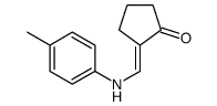 2-[(4-methylanilino)methylidene]cyclopentan-1-one结构式