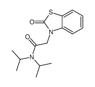 2-(2-oxo-1,3-benzothiazol-3-yl)-N,N-di(propan-2-yl)acetamide结构式