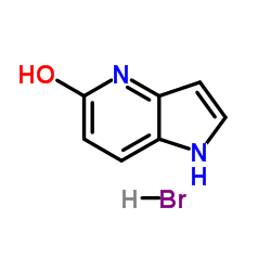 5-羟基-4-氮杂吲哚氢溴酸结构式