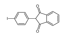 2-(4-iodophenyl)indene-1,3-dione结构式