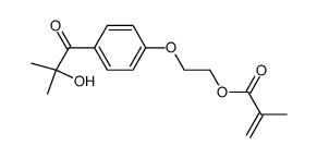 2-[p-(2-hydroxy-2-methylpropiophenone)]-ethylene glycol-methacrylate结构式