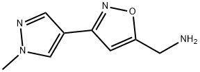 {[3-(1-methyl-1H-pyrazol-4-yl)isoxazol-5-yl]methyl}amine结构式