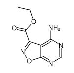 ethyl 4-amino-[1,2]oxazolo[5,4-d]pyrimidine-3-carboxylate结构式