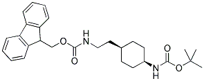 TERT-BUTYL CIS-4-[2-(9H-FLUOREN-9-YLMETHOXYCARBONYLAMINO)ETHYL]CYCLOHEXYLCARBAMATE structure