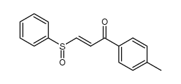 1-p-methylphenyl-3-phenylsulfinyl-2-propen-1-one Structure