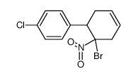 1-chloro-4-(6-bromo-6-nitrocyclohex-3-enyl)-benzene Structure