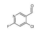 4-CHLORO-6-FLUORONICOTINALDEHYDE structure