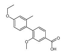 4-(4-ethoxy-2-methylphenyl)-3-methoxybenzoic acid Structure