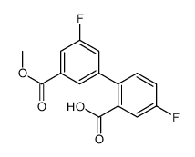 5-fluoro-2-(3-fluoro-5-methoxycarbonylphenyl)benzoic acid结构式