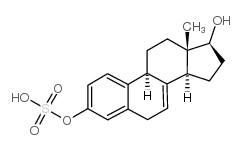 17-dihydroequilin 3-sulfate结构式