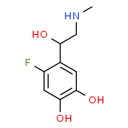 1,2-Benzenediol, 4-fluoro-5-[(1R)-1-hydroxy-2-(methylamino)ethyl]- (9CI) Structure