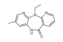 11-ethyl-3-methyl-5H-dipyrido[3,2-b:2',3'-e][1,4]diazepin-6(11H)-one Structure