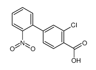 2-chloro-4-(2-nitrophenyl)benzoic acid Structure