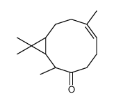 (1R,4Z,10R)-4,9,11,11-tetramethylbicyclo[8.1.0]undec-4-en-8-one Structure