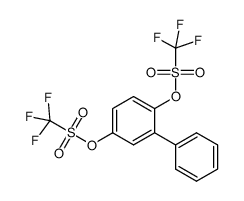 [3-phenyl-4-(trifluoromethylsulfonyloxy)phenyl]trifluoromethanesulfonate Structure