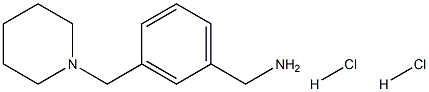 [3-(piperidin-1-ylmethyl)phenyl]methanamine:dihydrochloride结构式