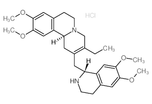 4H-Benzo[a]quinolizine,3-ethyl-1,6,7,11b-tetrahydro-9,10-dimethoxy-2-[[(1R)-1,2,3,4-tetrahydro-6,7-dimethoxy-1-isoquinolinyl]methyl]-,hydrochloride (1:2), (11bS)-rel- Structure