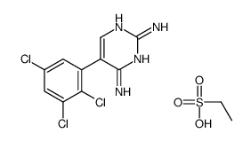 5-(2,3,5-trichlorophenyl)pyrimidine-2,4-diamine ethane sulfonate结构式