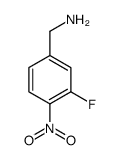 (3-fluoro-4-nitrophenyl)methanamine structure