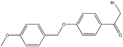 4'-(p-methoxybenzyl)oxy-2-bromoacetophenone Structure